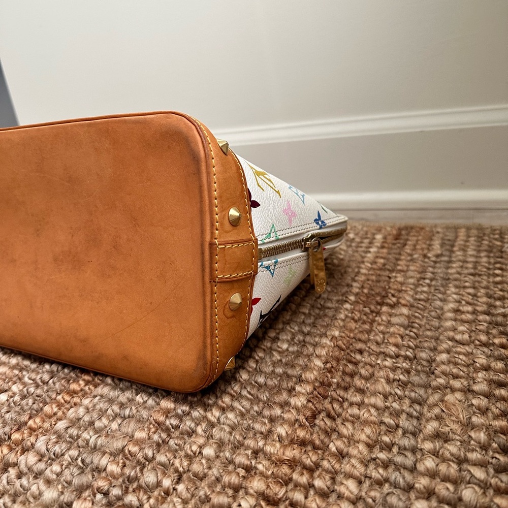 Louis Vuitton White Multicolor Satchel - Picture 9 of 9